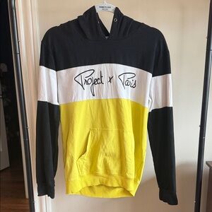 Project X Paris Colorblock Hoodie Black Yellow White (Size M)
